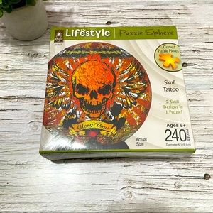 {3/$25} Skull Tattoo Puzzle Sphere Lifestyle Brand 240 Pieces NEW